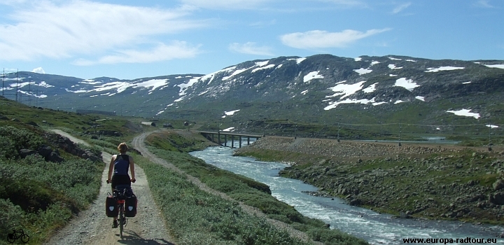 Mit dem Fahrrad durch Norwegen: Radtour Finse - Haugastol - Geilo - Skurdalen