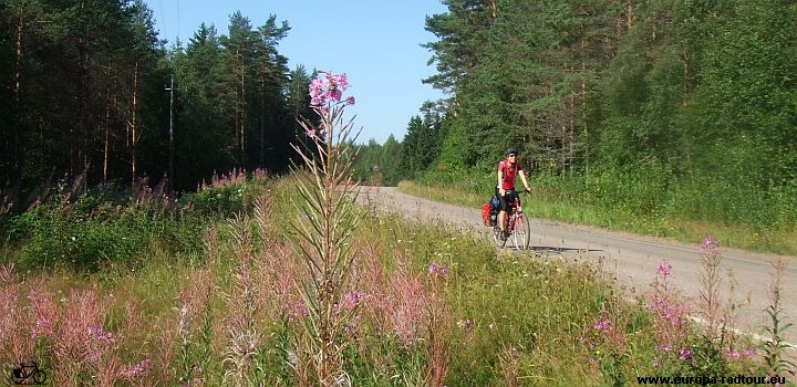 Mit dem Fahrrad durch Finnland: Radtour von Kouvola nach Lappenranta.